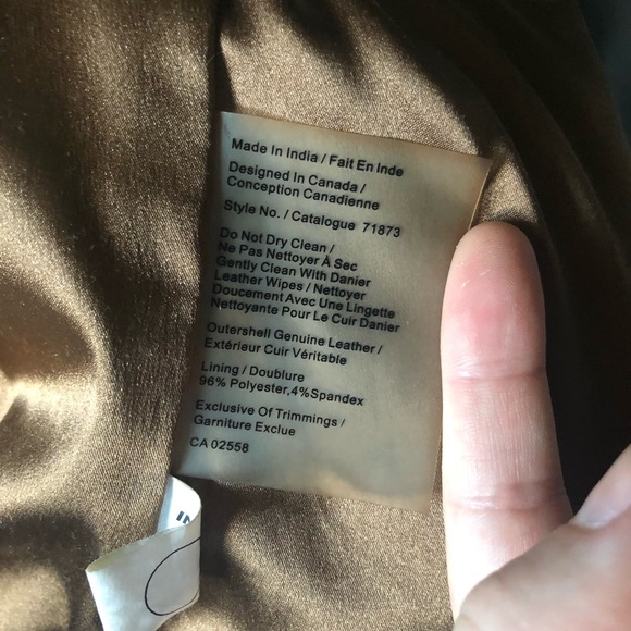 Soft, brown, leather jacket. Great for fall. Great price. - Picture 5 of 6